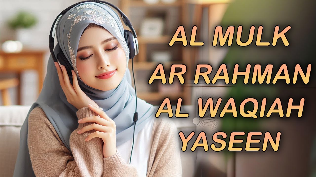 Relax with Beautiful Quran Recitation for Deep Sleep - Surah Al Mulk, Al Waqiah, Ar Rahman, Yaseen