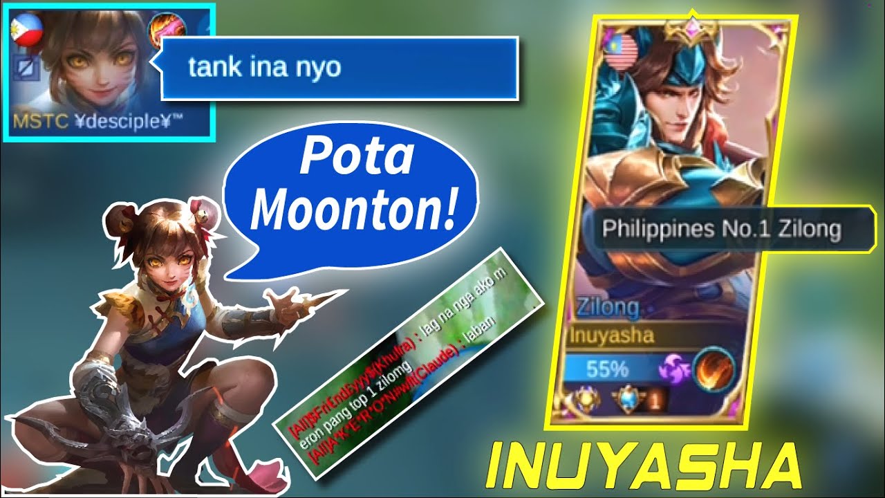 DALAWANG LEGEND UMIYAK (NAPA THANKYOU SA MOONTON) - INUYASHA TOP 1 PHILIPPINES ZILONG. MLBB