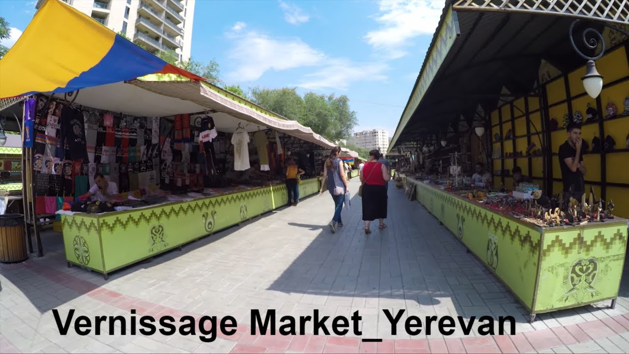 A visit to the famous Vernissage Market in Yerevan, Armenia
