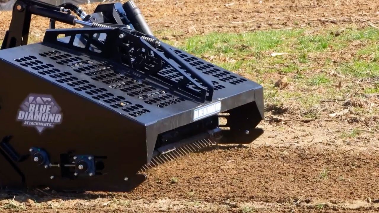 Skid Steer Rock Rake by Blue Diamond