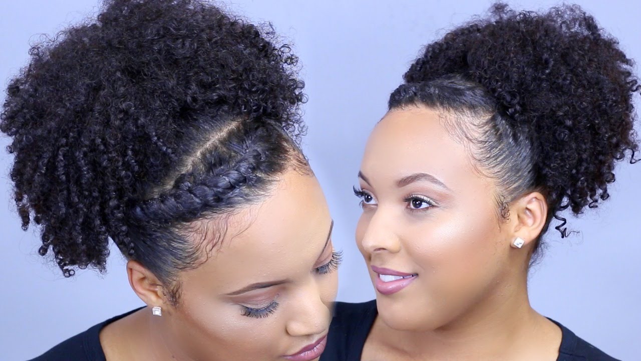 SUPER EASY Sleek & Twisted HIGH PUFF ⇢ Natural Hair Tutorial
