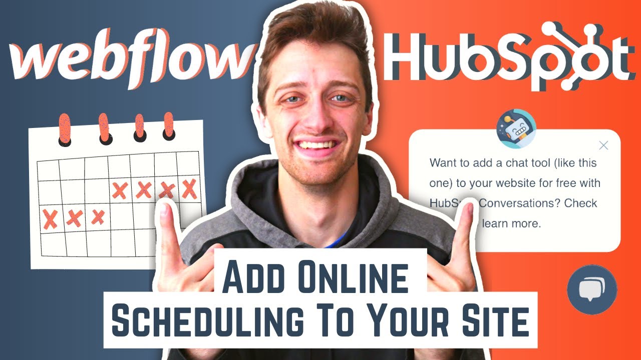 Automatically Booking Prospect Meetings With HubSpot CRM (Webflow Integration Tutorial)