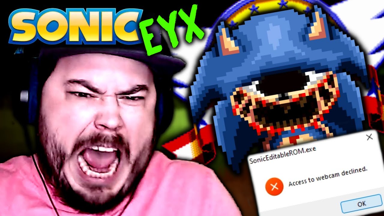 SONIC EYX HACKED MY COMPUTER WEBCAM?! | Sonic.EYX (Sonic EXE Horror Game)