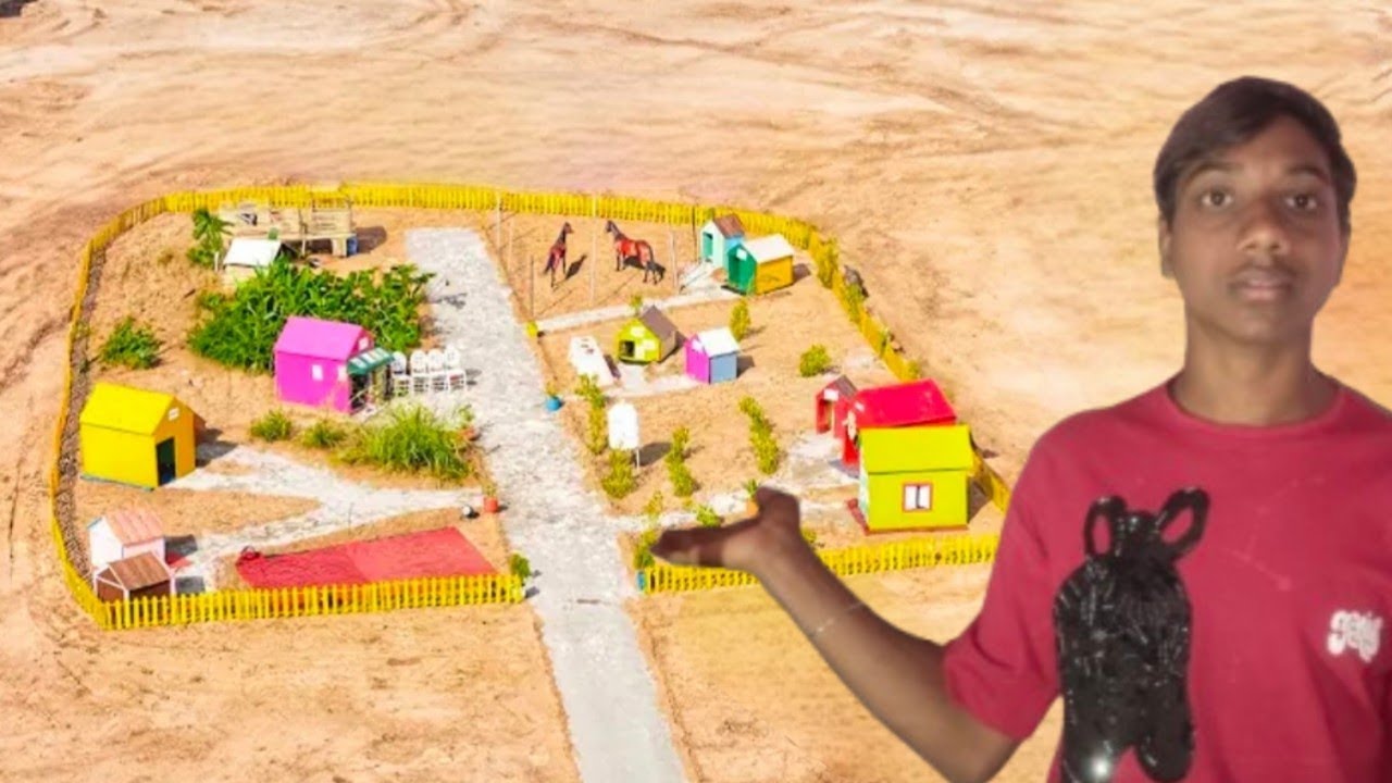 We Built a Slide, Mini Mountain 🏔️ and Mini Jungle |  हमने बनाया स्लाइड, मिनी पहाड़ मिनी जंगल