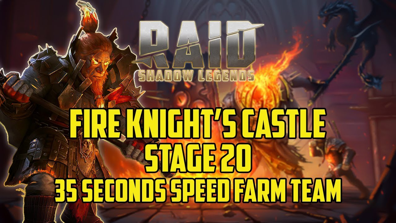 Fire Knight 20 35 Seconds Speed Run Featuring Gnut | Raid Shadow Legends | DarkSai Playz