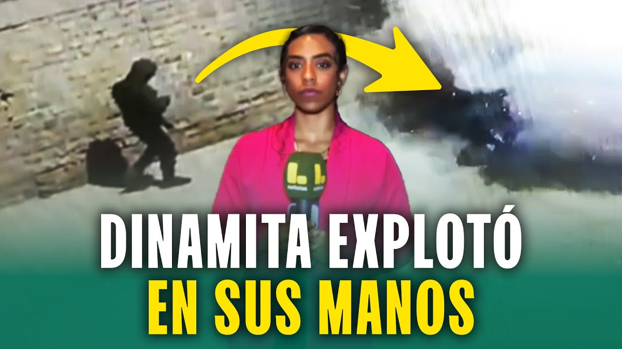 Extorsionador se salva de morir luego de que dinamita explotara sin querer