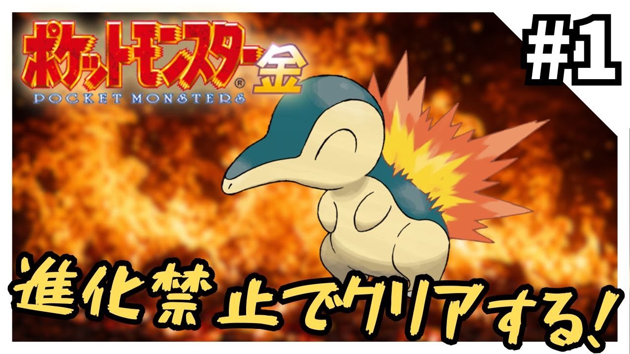 【縛りプレイ】ポケモン金を進化禁止でクリアする1【ポケモン金銀】