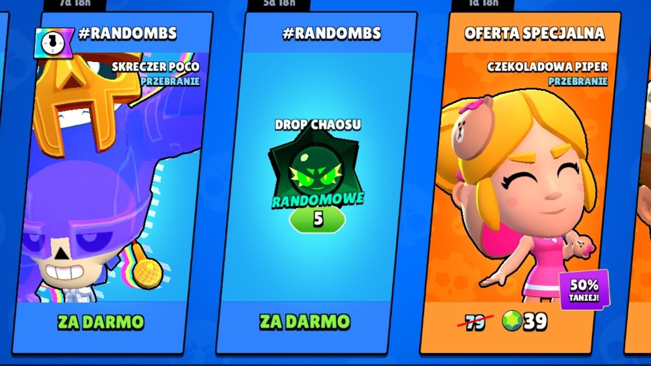 Otwieram 30 darmowych chaos dropów w brawl stars 