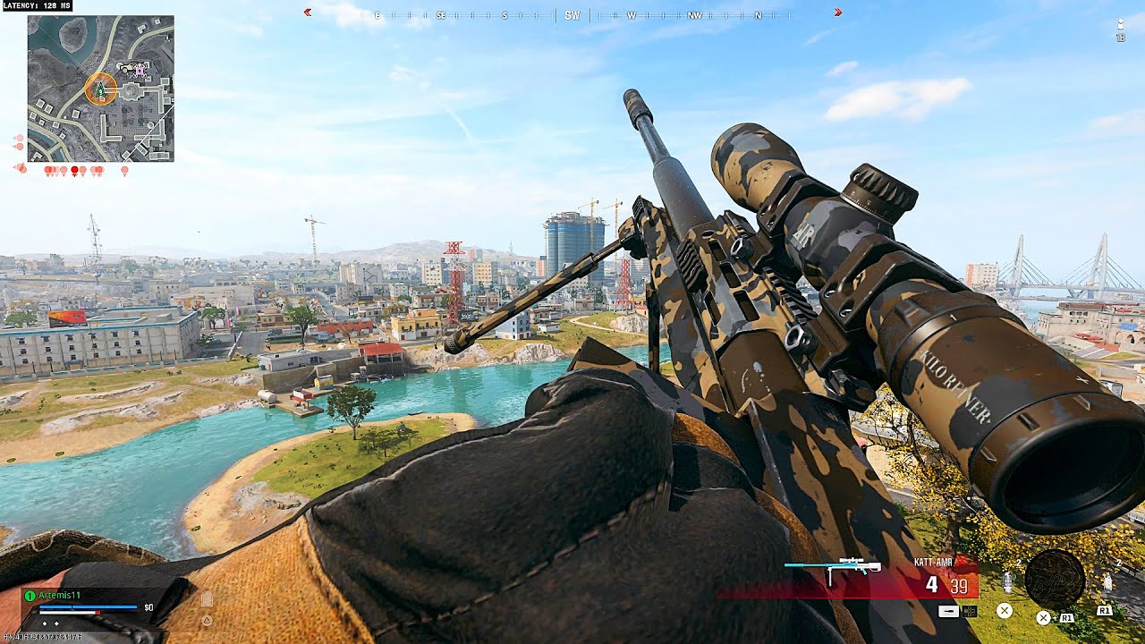 Call of Duty: Warzone KATT-AMR Solo Snipe Gameplay ( No Commentary )