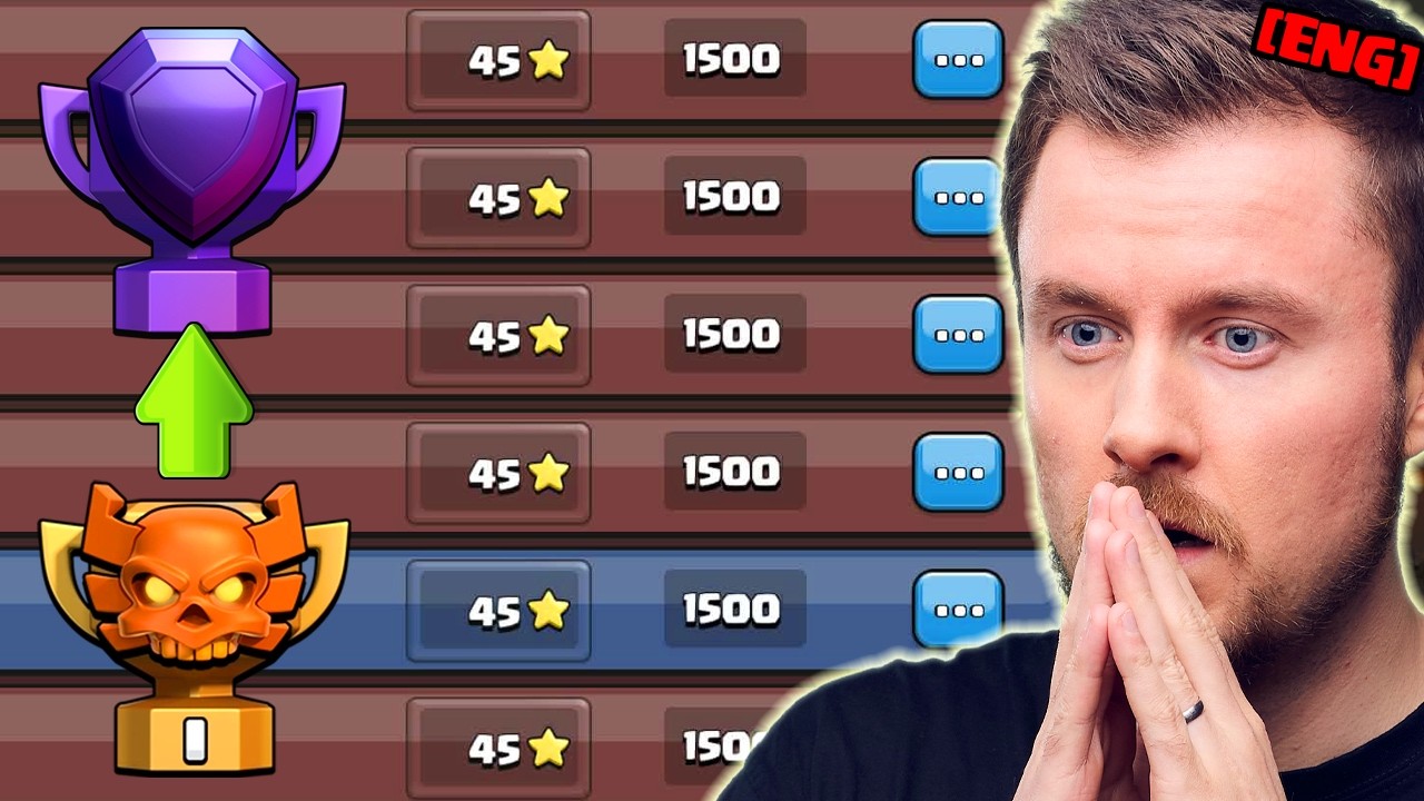 Clan War League is Out of Control! Lets push to Legend!