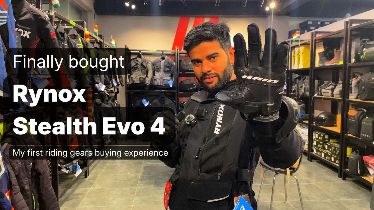 I Finally Bought My Riding Gear! 🏍️ Rynox Stealth Evo 4 | Riderz Planet & Rynox Showroom Delhi