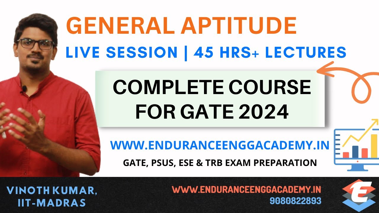 General Aptitude | GATE 2024 | GATE, PSUs & ESE | Live Session