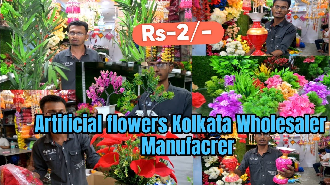 Kolkata Wholesale Market  artificial flower & pots shop review ||New Business Idea @LifEeXploRerYT