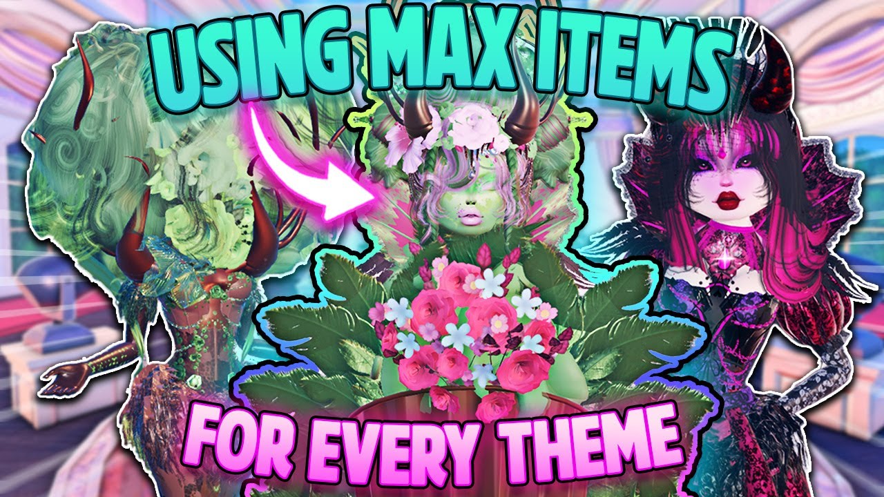 ONLY Using *MAX ITEMS* In Dress To Impress!! *SHOCKING*
