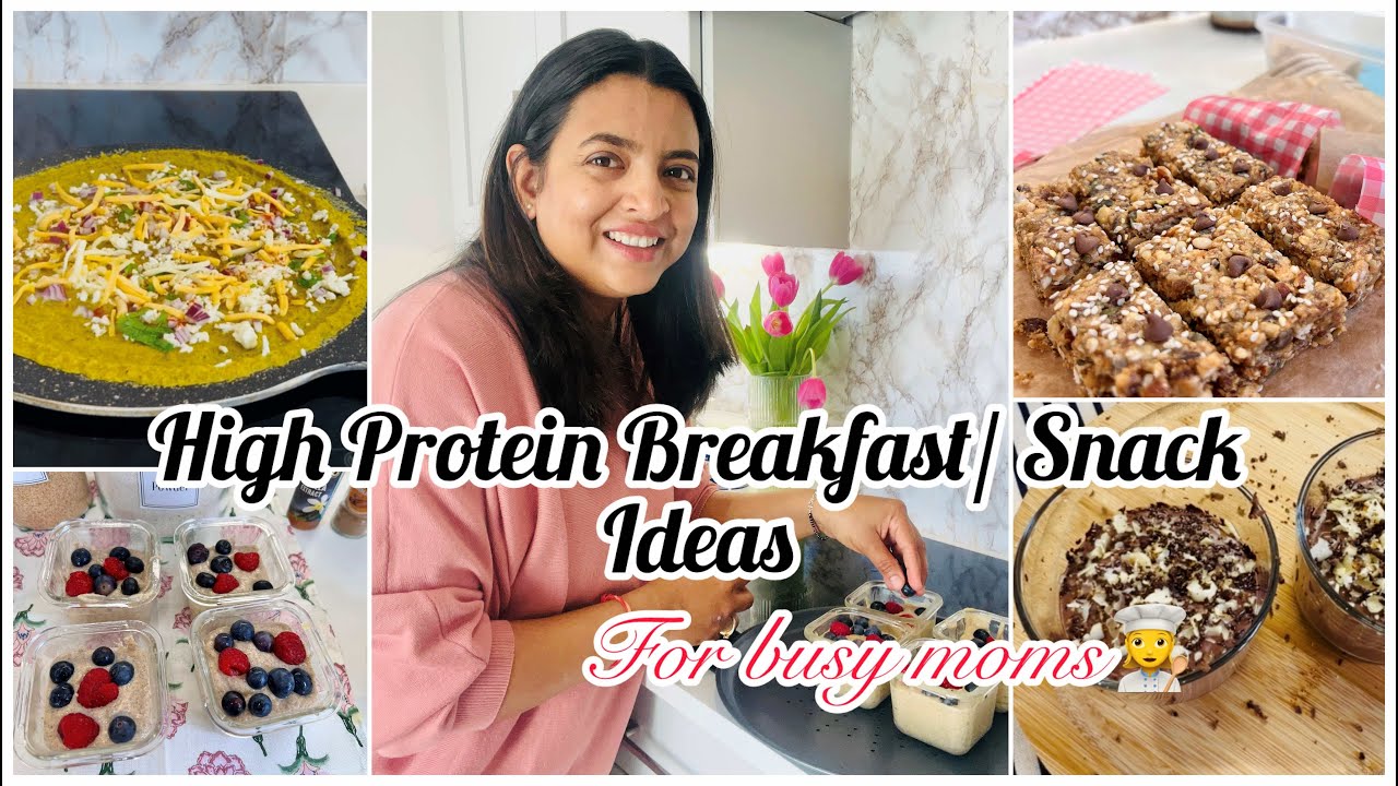 Easy High Protein Breakfast/ Snack Ideas for Kids| Quick High Fibre Recipes for Busy Moms