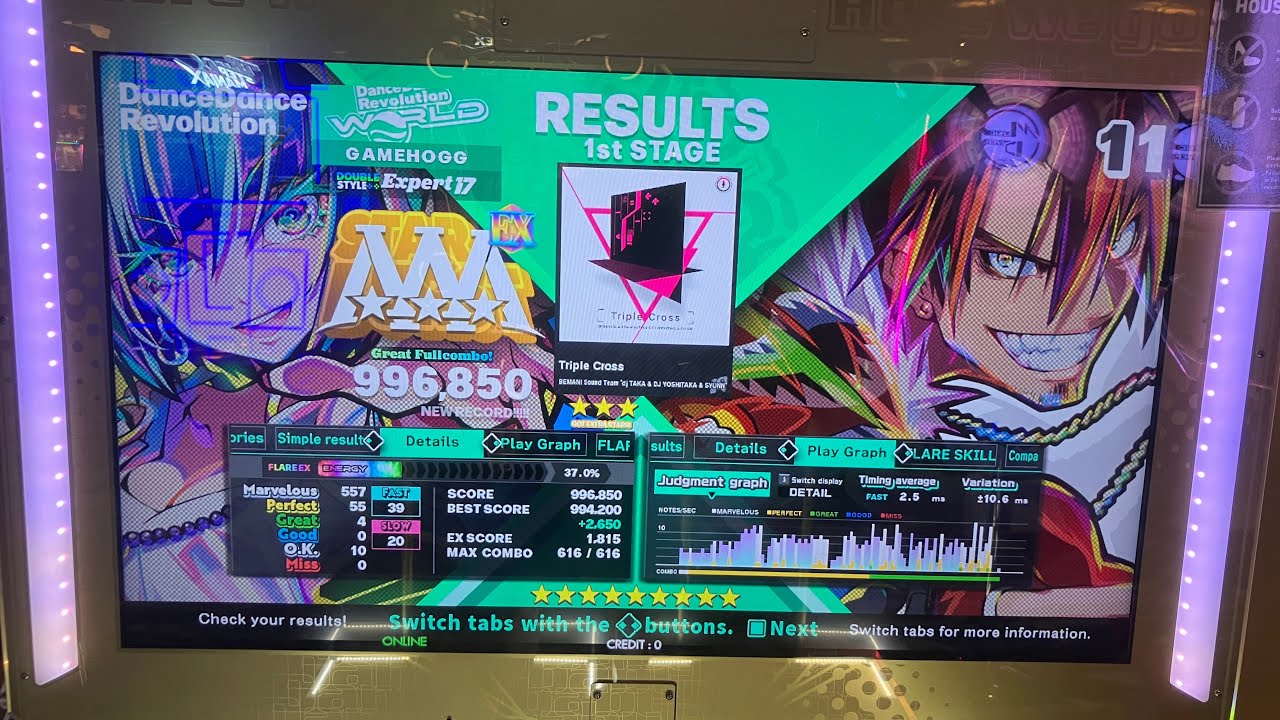 DDR World Triple Cross EDP 996k