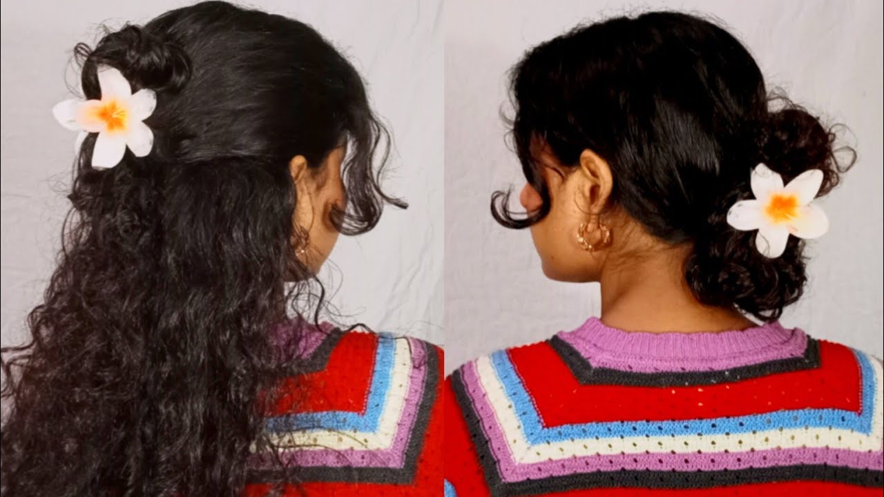 6 Stylish & Easy Hairstyles With Flower Claw Clip 🌸 || Flower Clutcher Hairstyles 🌼