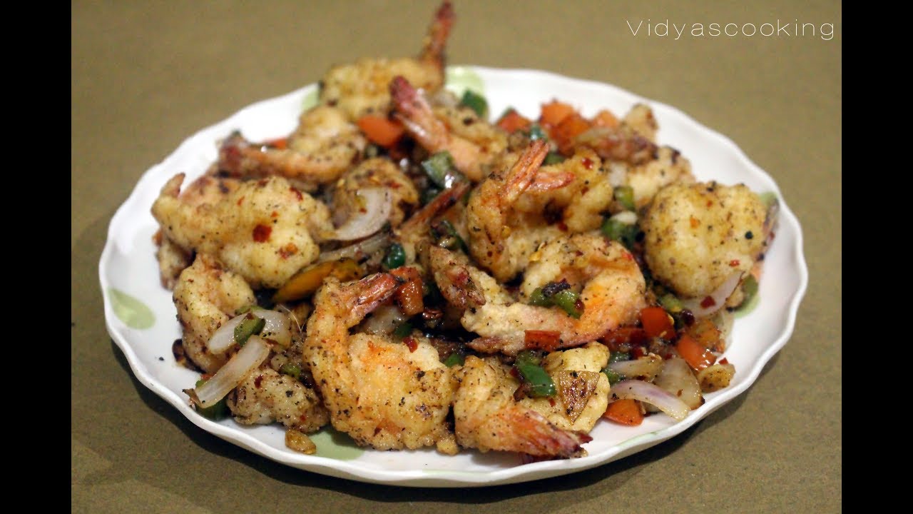 Salt & Pepper Prawns Recipe