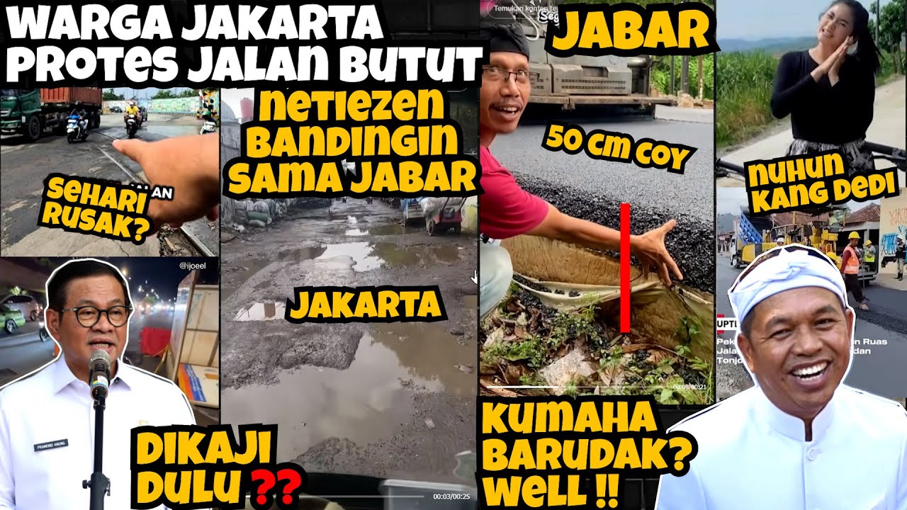 PRAMONO MANA NIH⁉️Warga Jakarta PROTES JALAN BUTUT‼️TELAK, NETI BANDINGIN SAMA JABAR Hasil KDM‼️