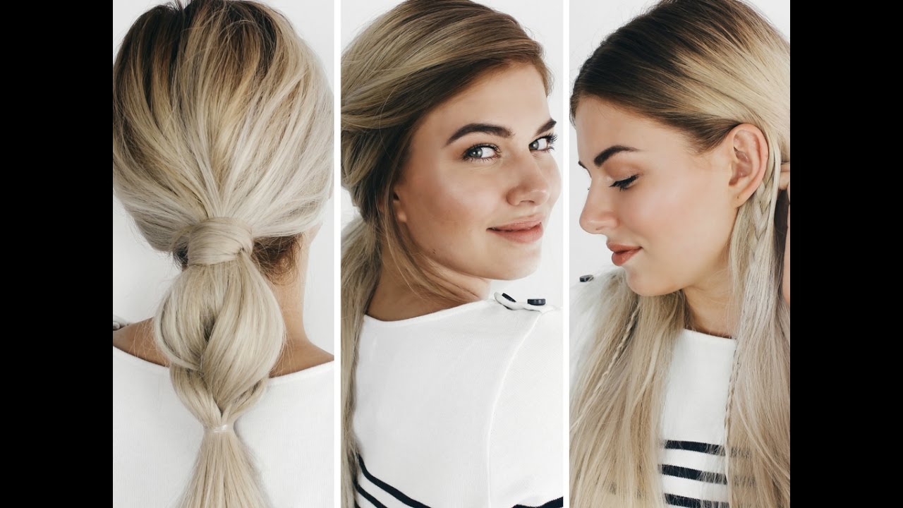 3 Cute & Easy Hairstyles ♡ 3 Söpöä & Helppoa Kampausta | Nella Törnroos