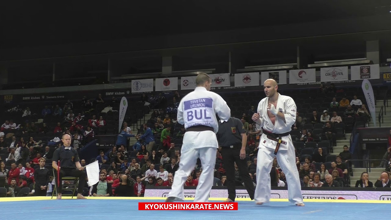 WKO EC 2019, 1/2 -75 Mikheil Tsiklauri (Georgia, aka) - Tsvetan Urumov (Bulgaria)