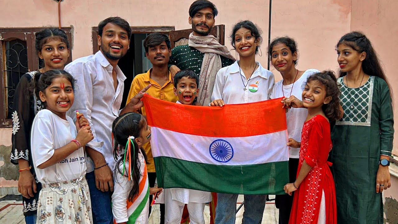 15 August celebration 🎉 Pehli Bar Dance Class Mai Program 😍 Independence Day vlog