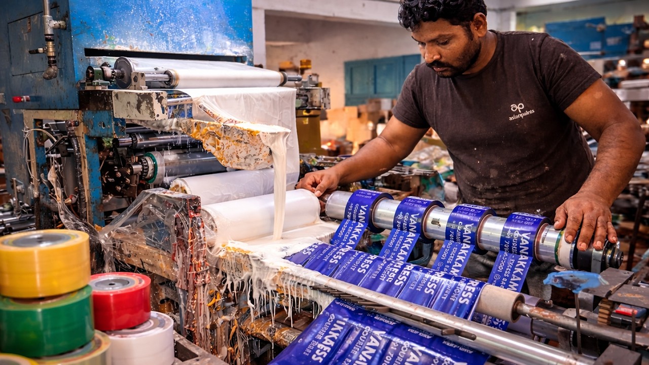 Packing Tape Production in Modern Factory