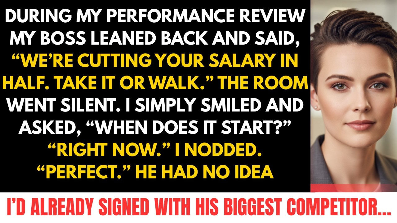 My Boss Cut My Salary in Half I Quietly Joined His Biggest Competitor and His Company Collapse