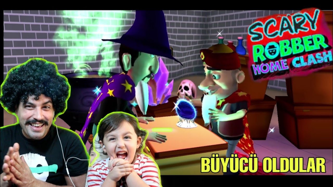 BÜYÜCÜ OLDULAR (YENİ BÖLÜM)! | SCARY TEACHER | SCARY ROBBER HOME CLASH OYNUYORUZ!