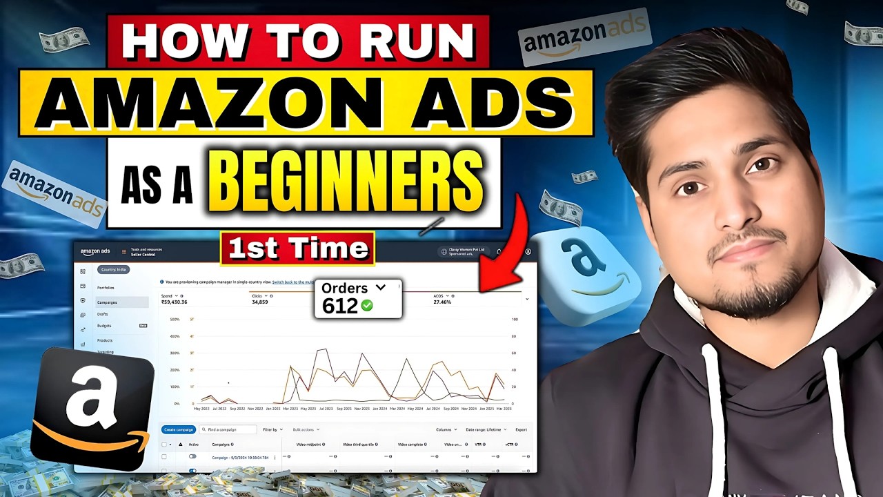 Amazon Ads Tutorial for Beginners || Amazon Ads ROAS, ACOS & Sponsored Product Ads || Amazon PPC ads