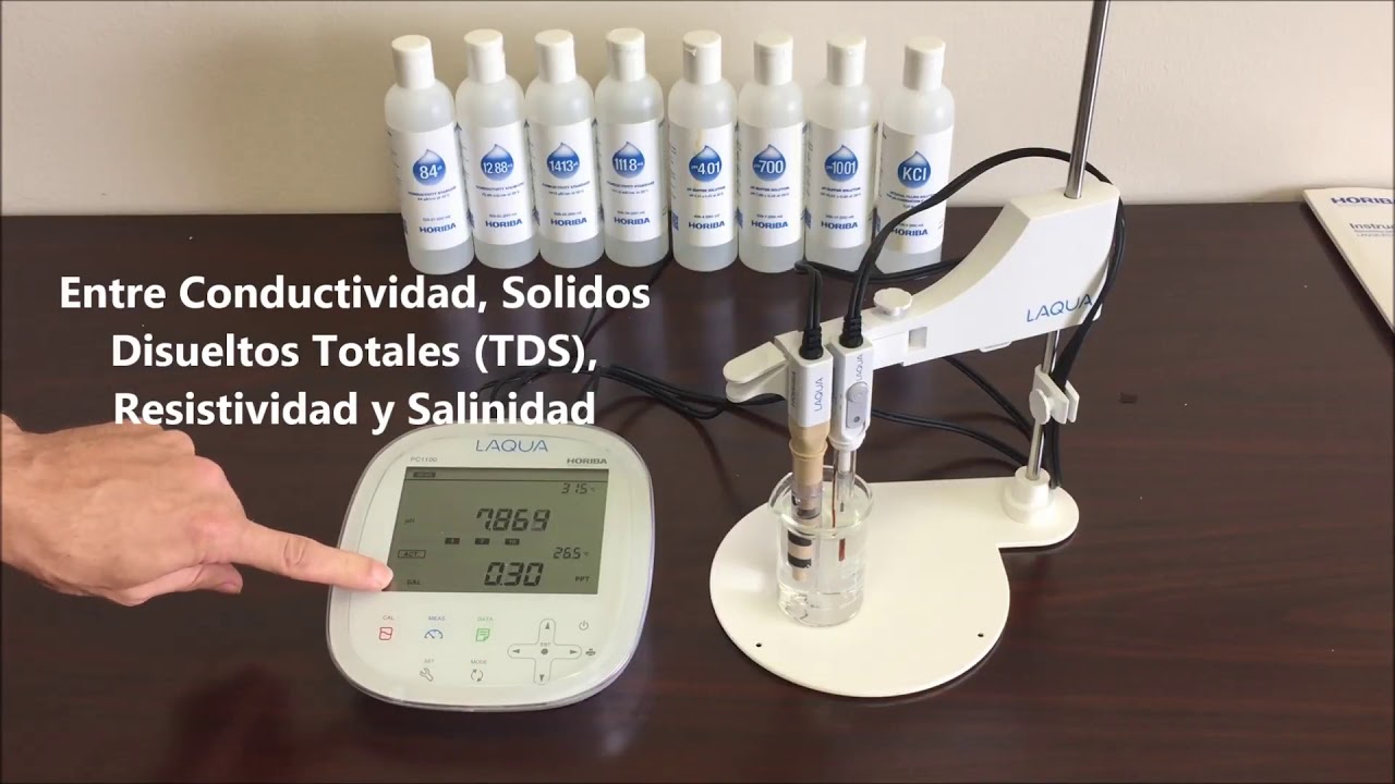 Horiba PC1100-S Medidor de pH y Conductividad para laboratorio