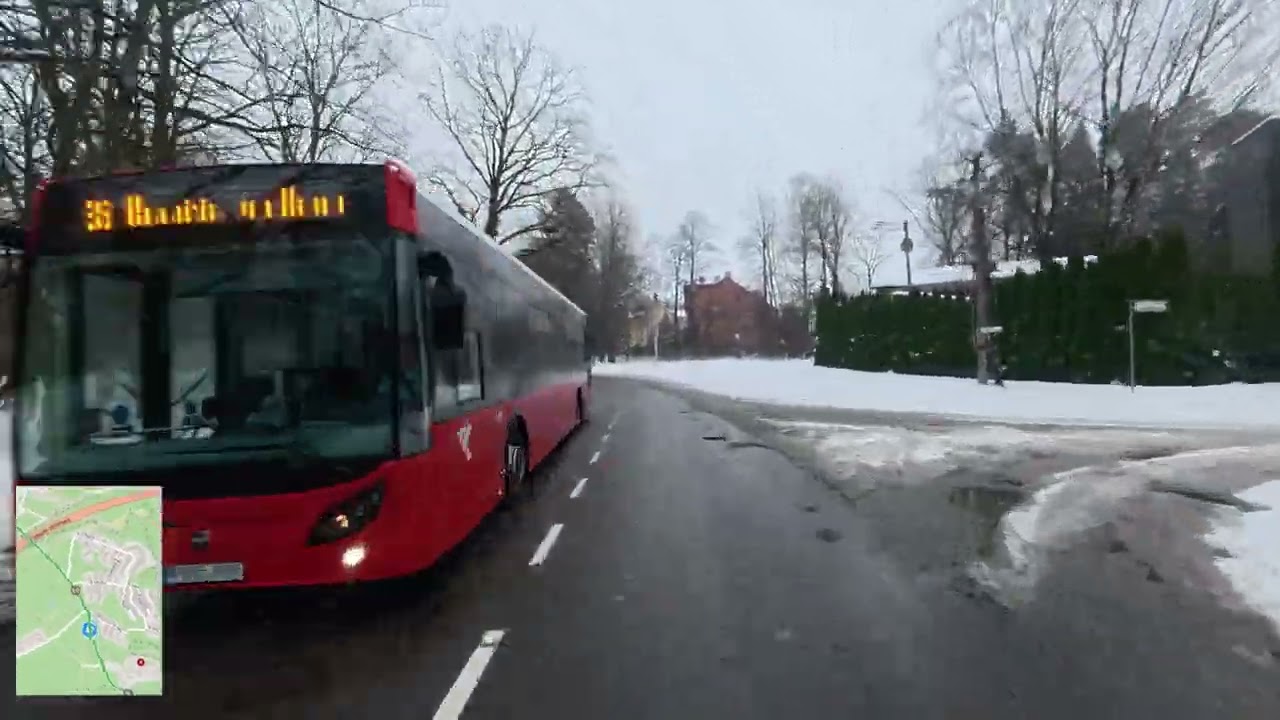 KAUNAS || Bus Route 17 || Romainiai - Taikos pr. - Neveronių g.
