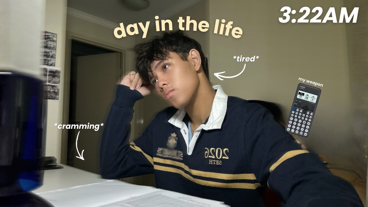 Cramming at 3AM for My Maths Exam (Day in the Life)