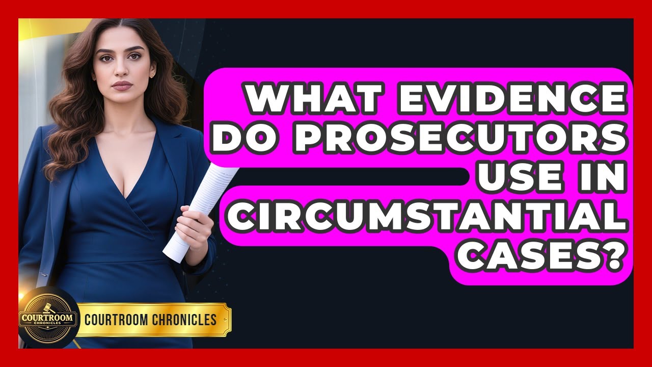 What Evidence Do Prosecutors Use In Circumstantial Cases? - Courtroom Chronicles