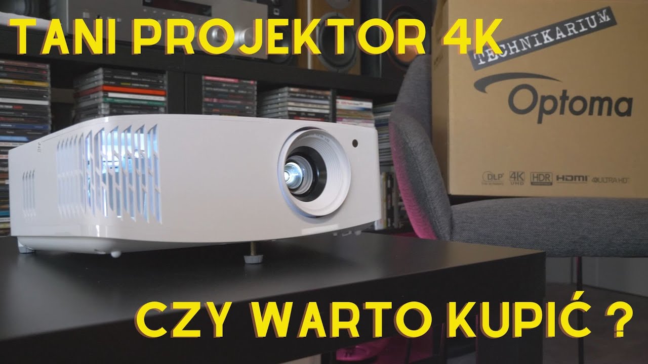 vlog technikarium - Optoma UHD 35 - czy warto kupić tani projektor 4K?