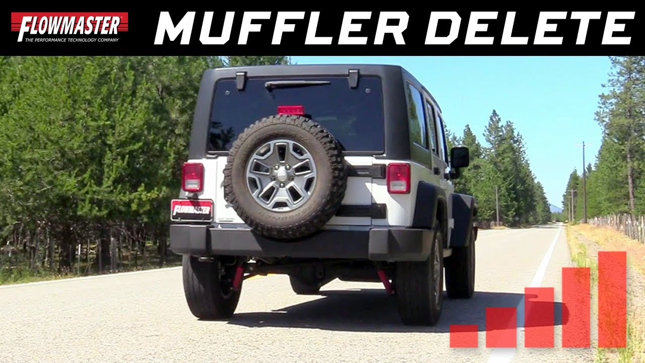 2007-18 Jeep Wrangler JK - American Thunder Axle-Back Muffler Delete - 817942