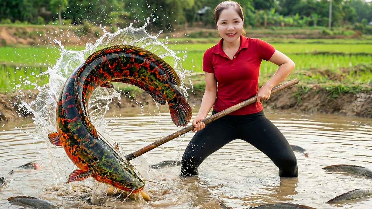 Harvesting 1000+ kg Catfish From Farm to Market  Cooking & Selling Tips  -  Han Harvesting