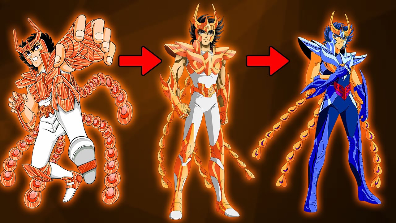TODAS AS FORMAS DA ARMADURA DE FÊNIX DO MANGÁ!