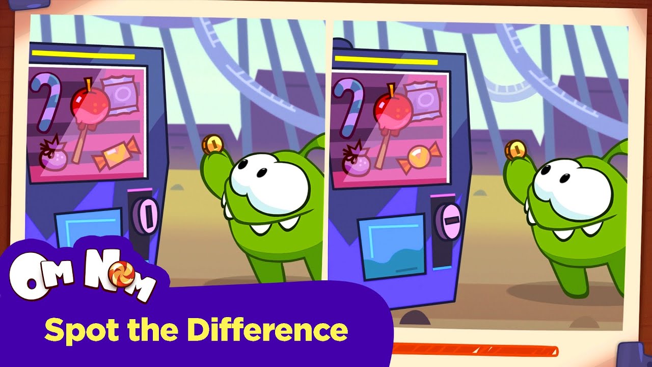 Найди Отличия  - Приключения Ам Няма: Стрелы Купидона (Cut the Rope)