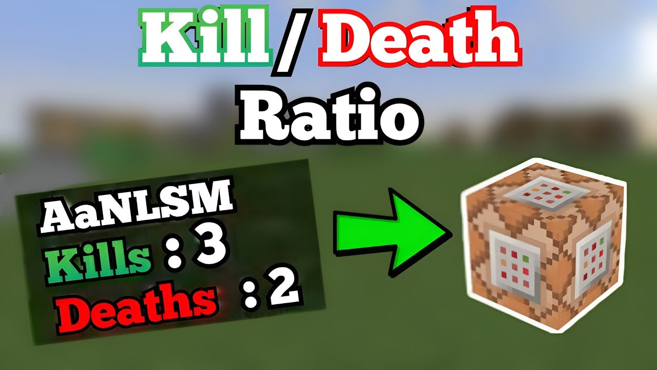 How to Make a Kill to Death Counter with Minecraft Scoreboards | Command Block Tutorial