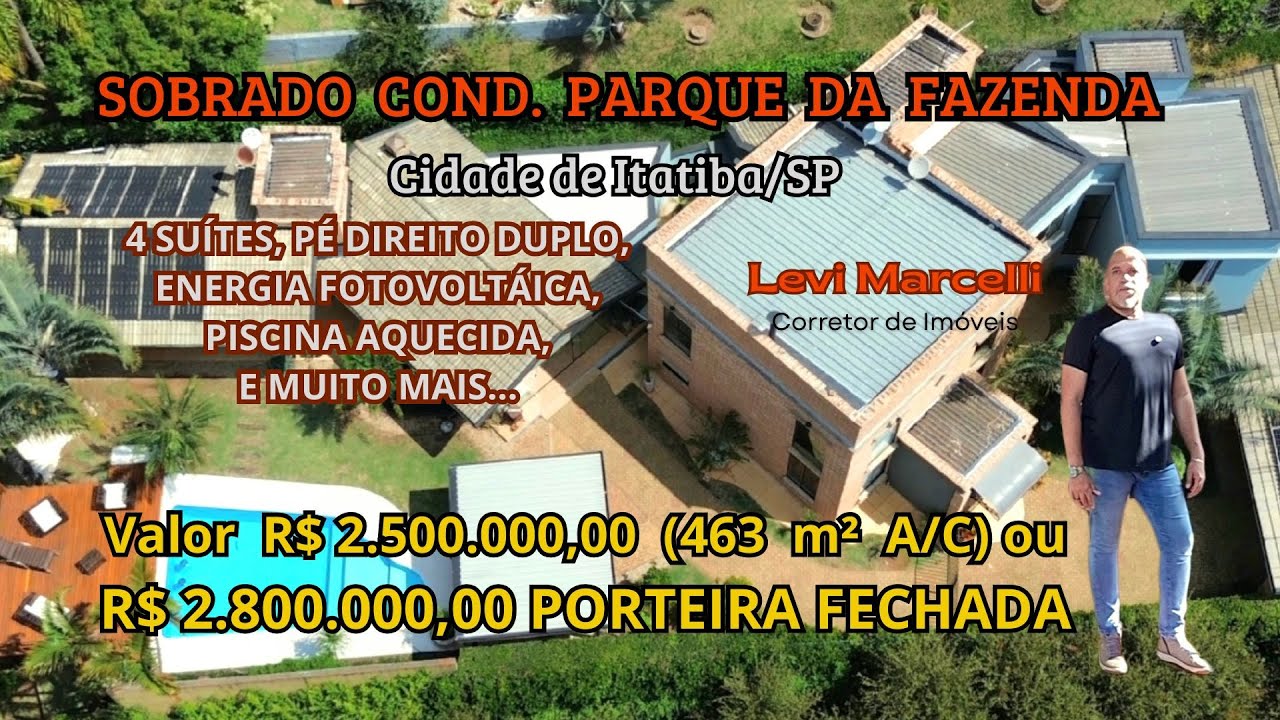 SOBRADO DE LUXO em Itatiba/SP: O Refúgio de 1.287 m² que Você Merece!
