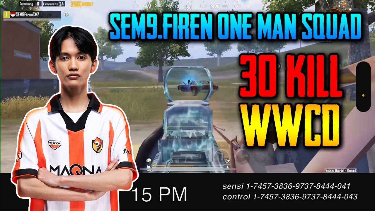 PUBG Mobile Malaysia : Sem9.Firen one man squad 30 killl!!! WWCD