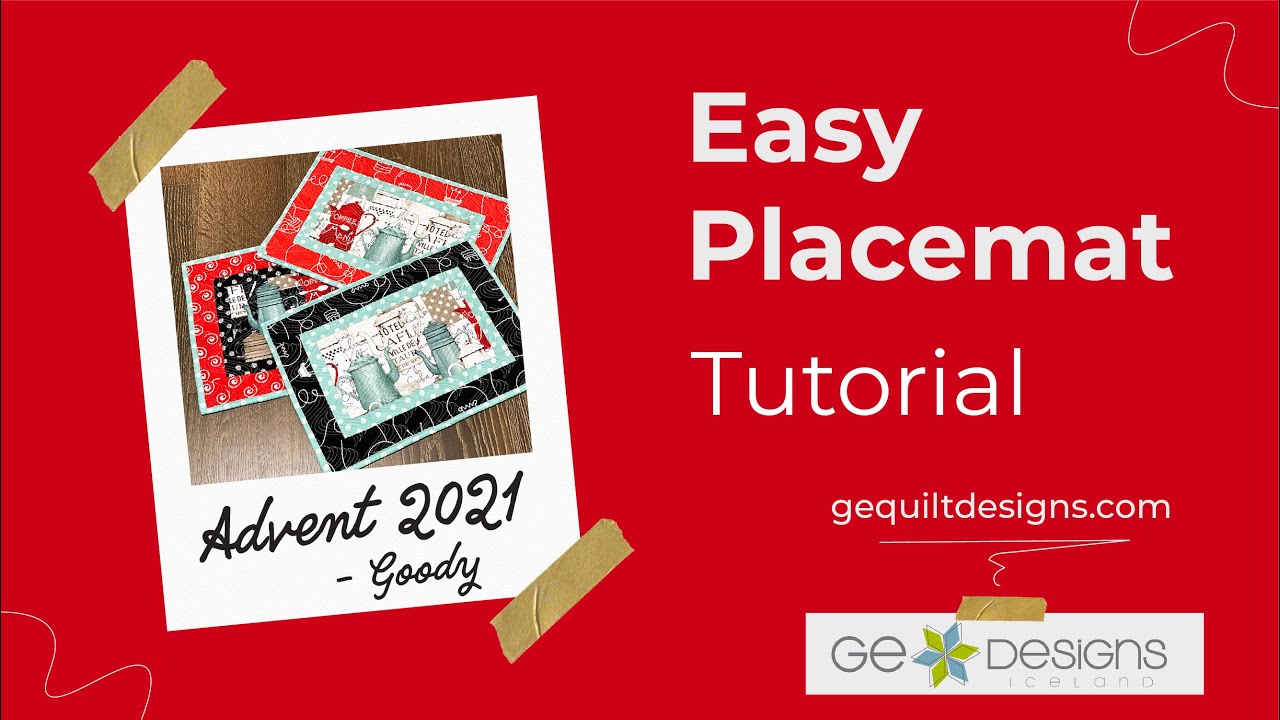 GE Designs Advent Project 2021 ~ GEASY PLACEMAT