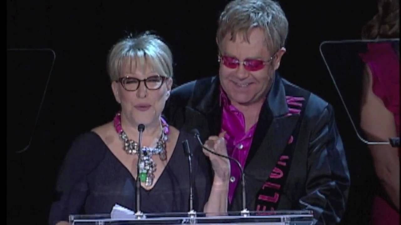 Bette Midler Presents Elton John with Awards