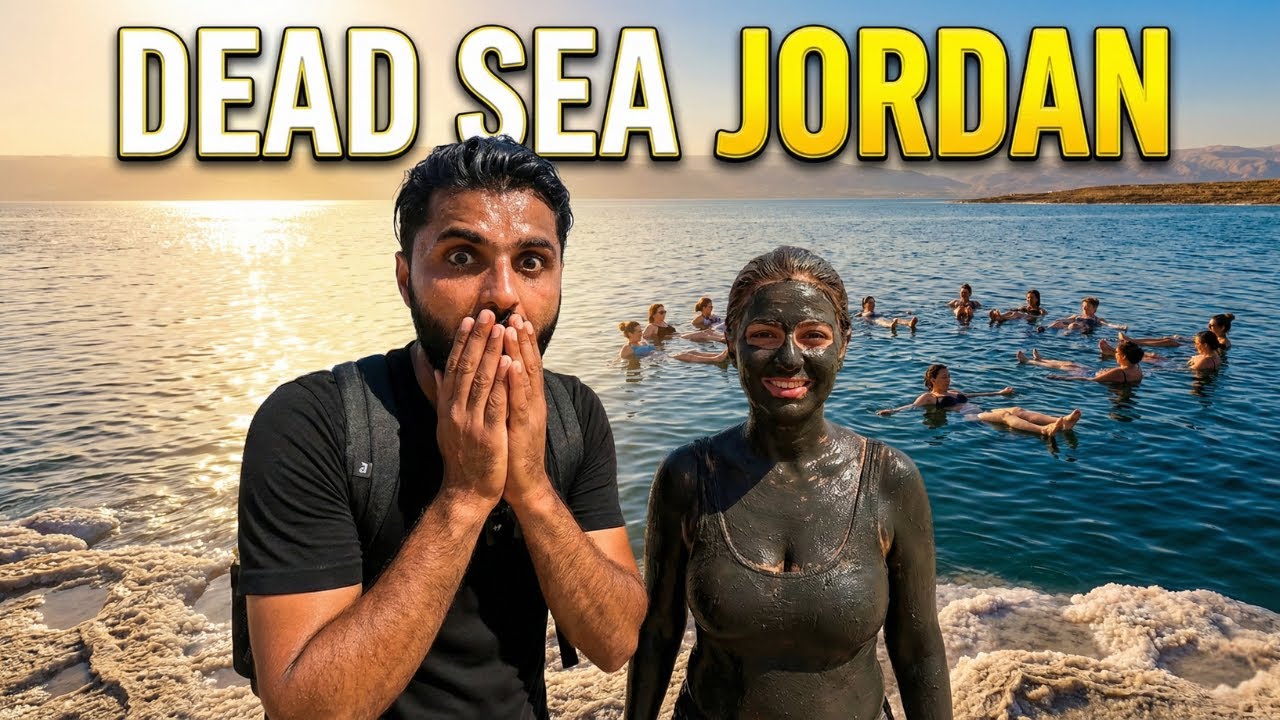 Dead Sea Jordan Budget Tour 🇯🇴 | Amman to Dead Sea by Local Bus | Floating in World's Lowest Point 🌊