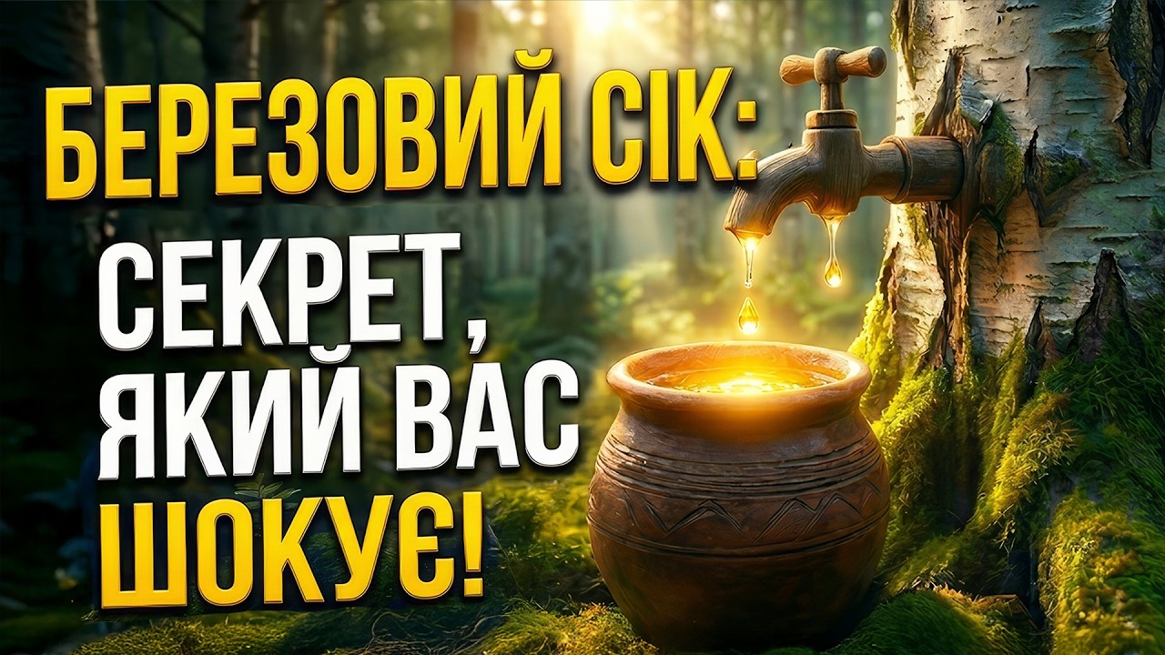БЕРЕЗОВИЙ СІК | Напій, який можна отримати лише 3 тижні на рік