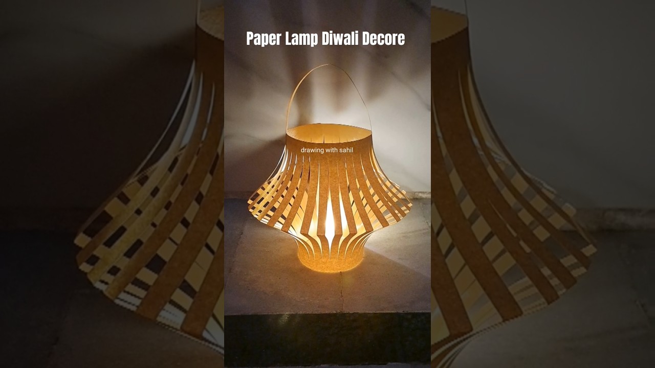 how to make lamp for diwali | lamp kaise banaen | lalten kaise banaen | paper lamp making at home
