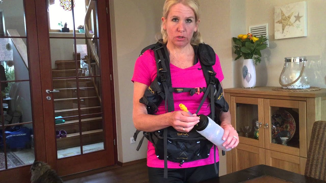 How to use the WAA Marathon des Sables backpack