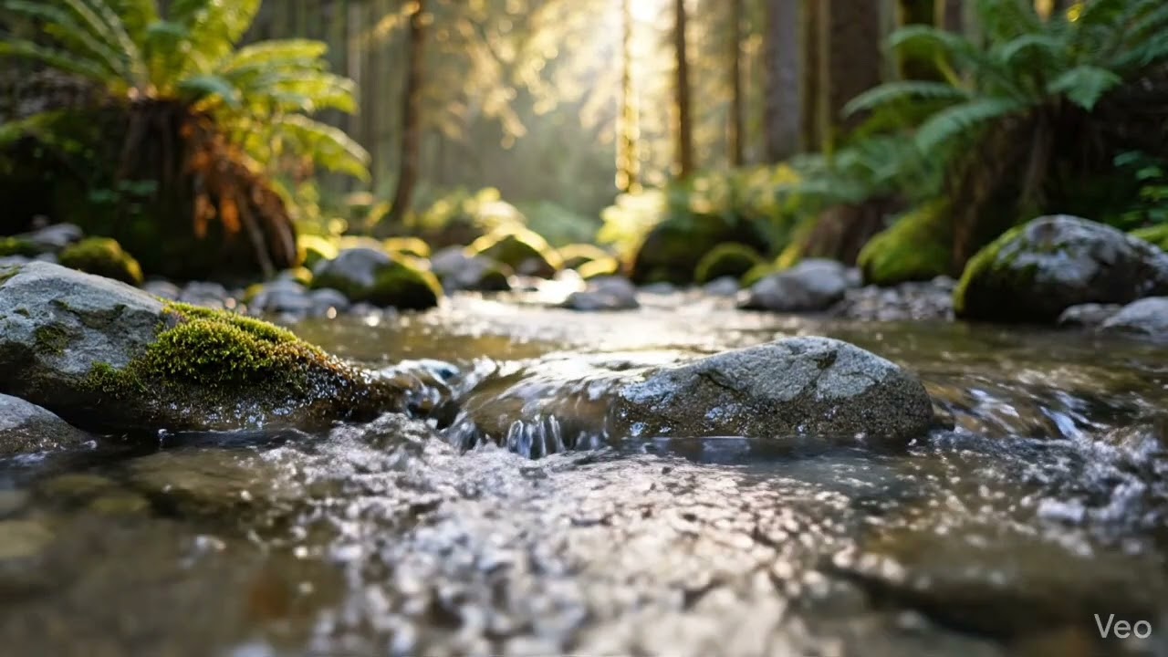 Gentle River Sounds for Deep Sleep & Stress Relief | Nature White Noise (1 Hour)