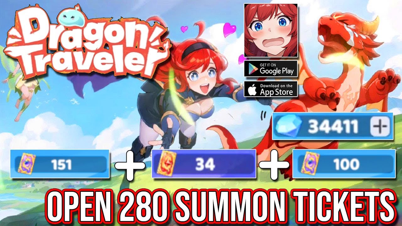 Dragon Traveler | Open 280 Summon Tickets | Dragon Traveler Gacha Showcase